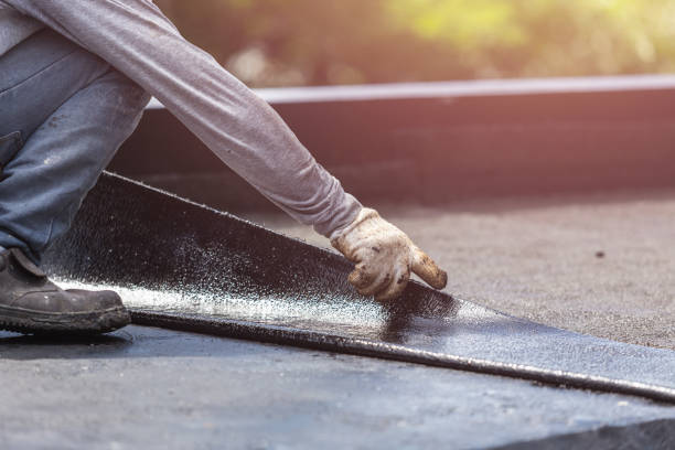 Professional Waterproofing technician working in Owensville, OH